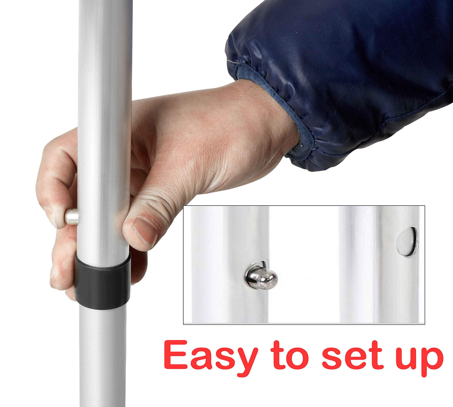 AUTOFU folding table, 90 cm, portable, collapsible, with carrying handle, adjustable height, 120 cm, square, camping picnic table, collapsible computer desk, light, only 4.5 kg.