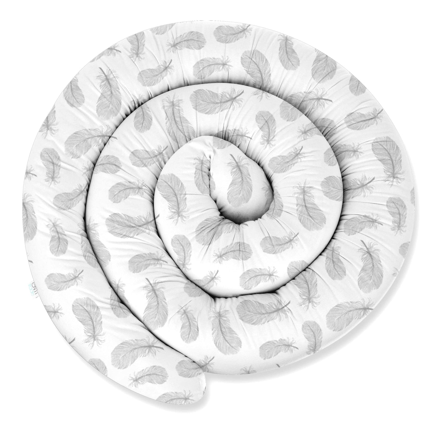 ekm trade XXL 200 cm bed snake for allergy sufferers, bed pillow, nursing pillow, decorative pillow, bed surround snake handmade from 100% cotton. Size: 19, 200 cm.