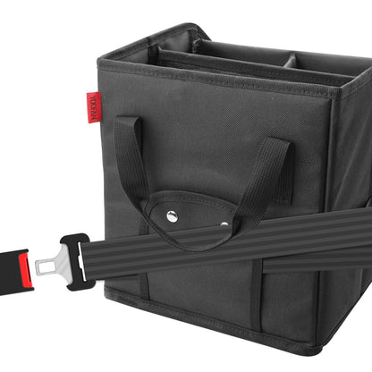 YOOFAN Car Organizer with Cup Holder, for Passenger Seat, Car Seat Organizer Front and Back with 9 compartments for Travel Kids.