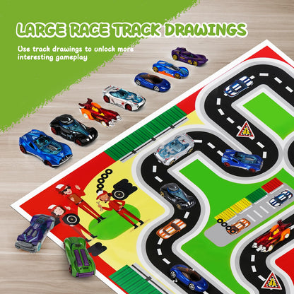Cars Toy Advent Calendar for Kids 2024, Sports Car Racing Toy, 24 days Christmas Countdown Gift for 3-12 years old Boys Girls