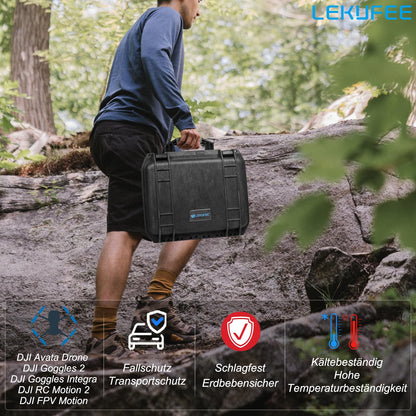 LEKUFEE waterproof carrying case for DJI Air 1/DJI Goggles 2/DJI Goggles Integra/DJI RC Motion 2 and DJI Air accessories (Case only) (Not for DJI Air 2)