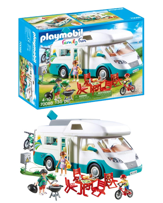 PLAYMOBIL | Family Fun | Family RV | with removable roof | Toy for kids 4+ years | 70088