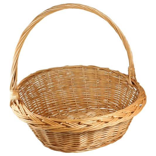 EDESMA gift basket Willow basket Presentation basket/Size 5 (L54 x W28/50 x H54 cm)