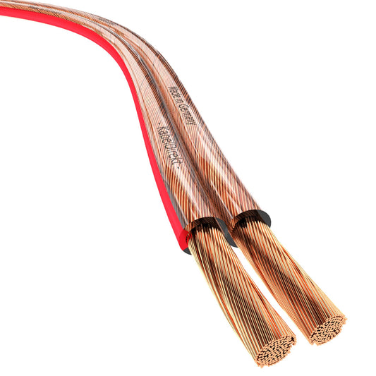 KabelDirekt - Speaker Cable - Made in Germany - pure copper - 30m (2x4mm² HiFi Audio Speaker Cable for speakers & surround systems, pure copper, with polarity markings)