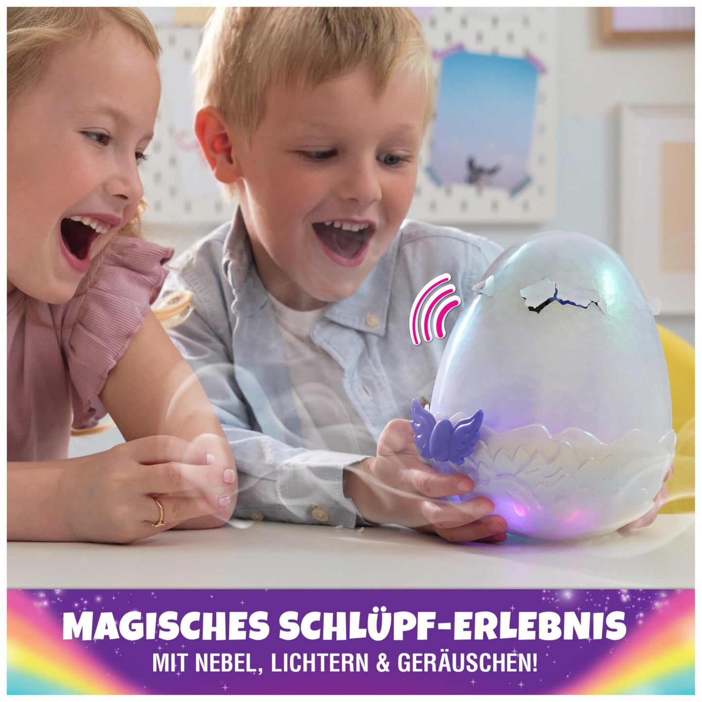 Hatchimals Alive Mystery Egg Draggle - magical self-hatching egg approximately 25 cm in size with interactive surprise plush toy, suitable for children aged 5 and up.