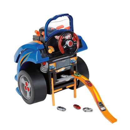 Theo Klein 2822 Hot Wheels assembly car I Engine block with educational repair functions I Battery-powered headlights and horn I Dimensions: 43 cm x 40 cm x 52.5 cm I Toy for children aged 3 years and above