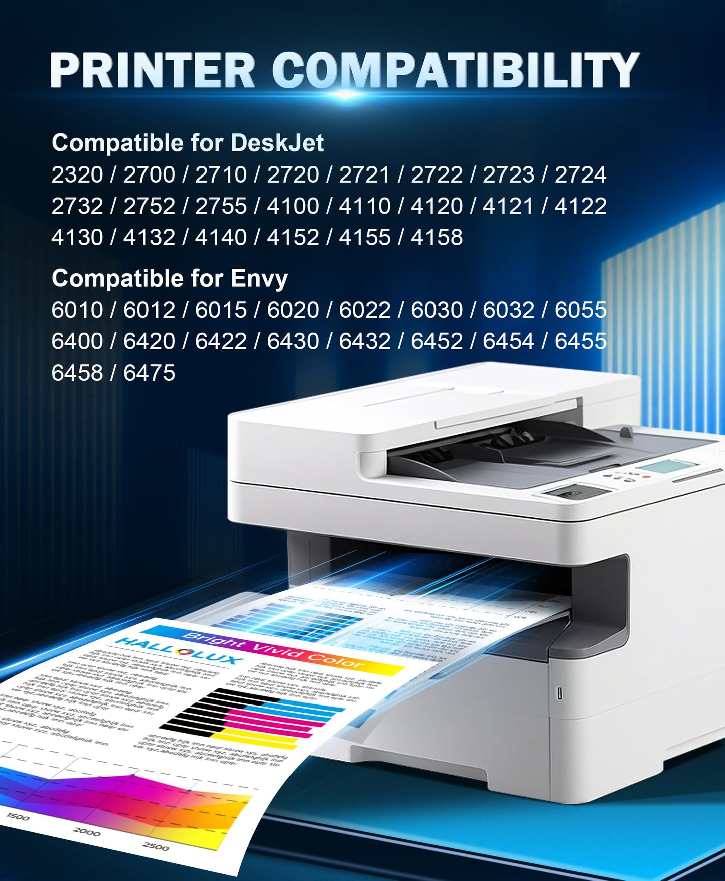 305XL printer cartridges Compatible with HP 305 printer cartridges for HP DeskJet 2700 2710 2720 DeskJet Plus 4110 4120 Envy 6010 6020 6032 Envy Pro 6400 6420 (Black, Color)