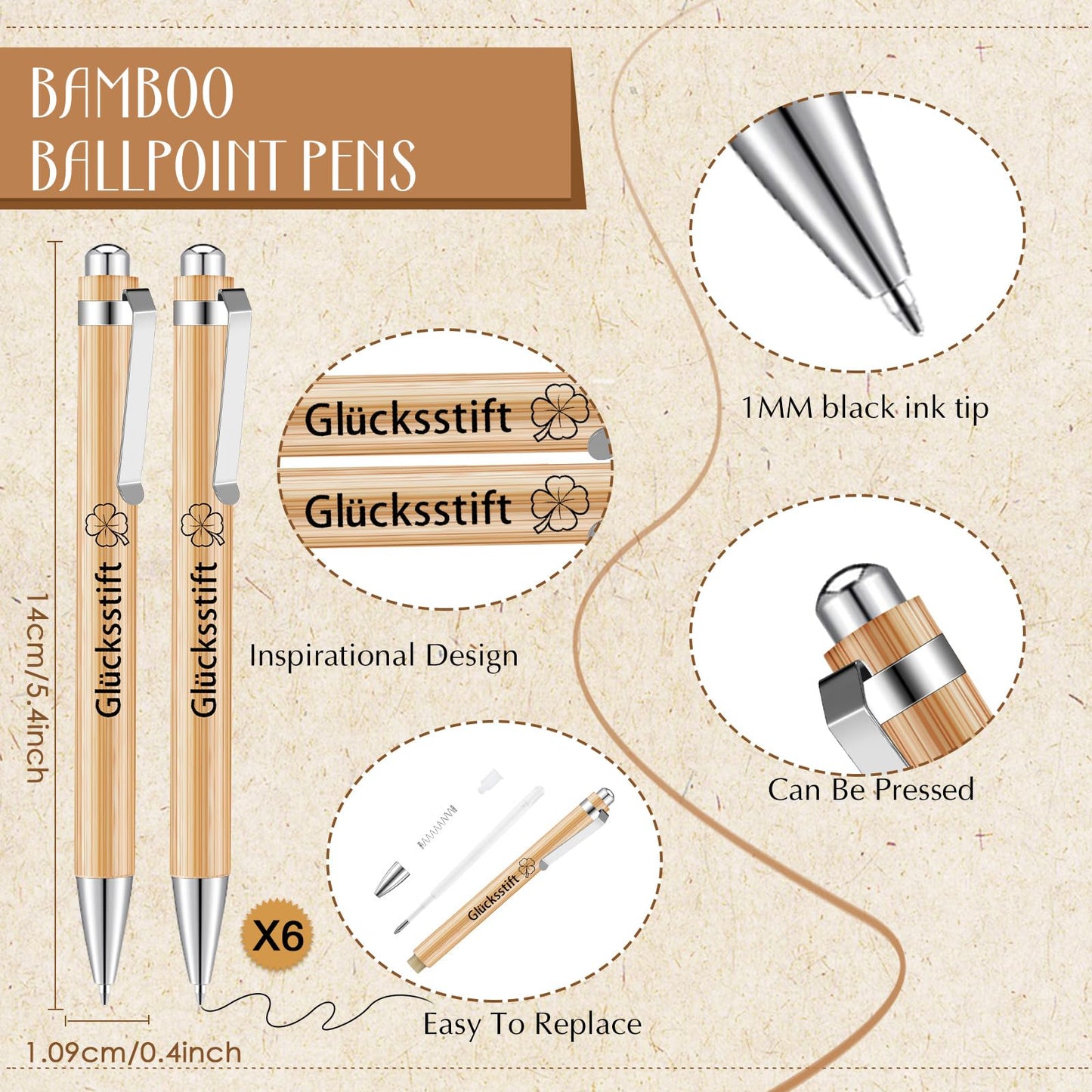 Sinmoe 6 Piece Farewell Gift for Colleagues Gift for Coworker Job Change Employee Thank You Spiral Notebook Lucky Pen Wood Ballpoint Pen (Great colleagues are hard to find)