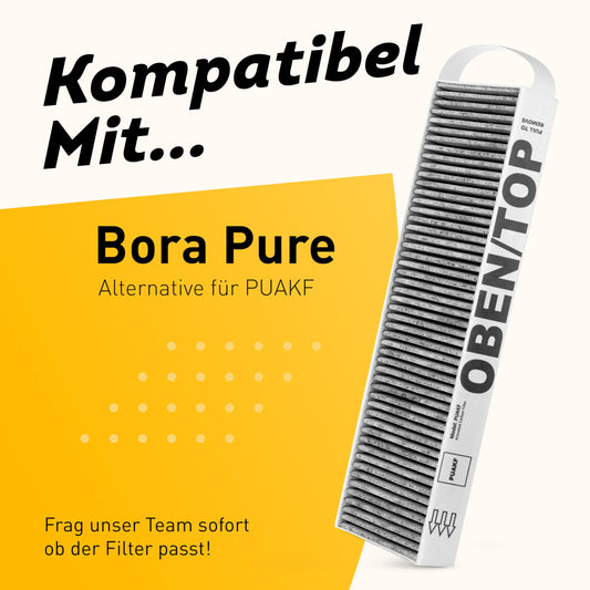 1 Activated carbon filter for Bora Pure PUAKF, for your recirculating hob PURU or PUXU.