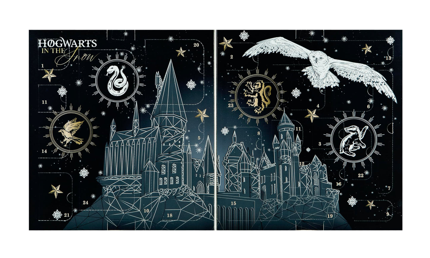 Undercover - Harry Potter Advent Calendar 2024 - Foldable box with ribbon - 24 surprises including craft materials and stationery - Perfect for fans, children, and collectors.