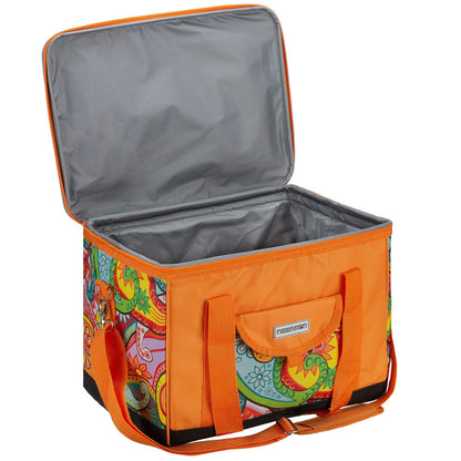 anndora cooler bag XL Paisley orange 40 liters - cooler box insulated bag picnic bag