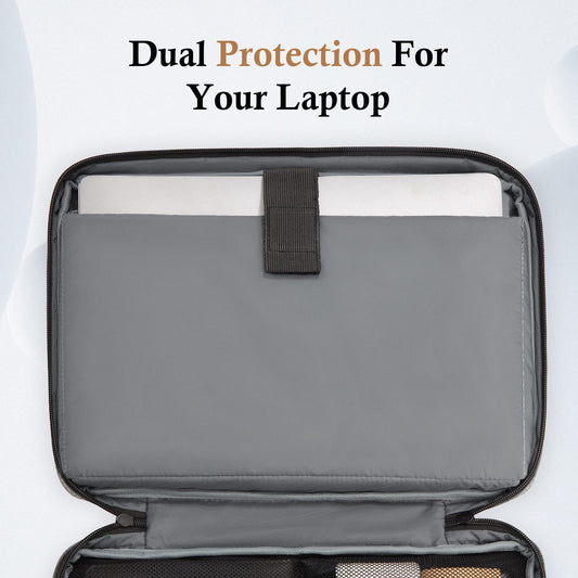 Bagasin Laptop Sleeve Case, 15 15.6 16 Inch TSA Laptop Bag Protective Cover Waterproof with 4-layer Protection, Computer Carrying Case for MacBook, HP, Dell, Lenovo, Asus Notebook