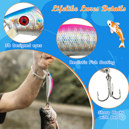 Angel Advent Calendar 2024 Men, Christmas 24 Days Angel Calendar Fishing Bait for Adults Teenage Boys Kids, Christmas Calendar Fisherman's Fishing Lures Angler Gift Fishing Set