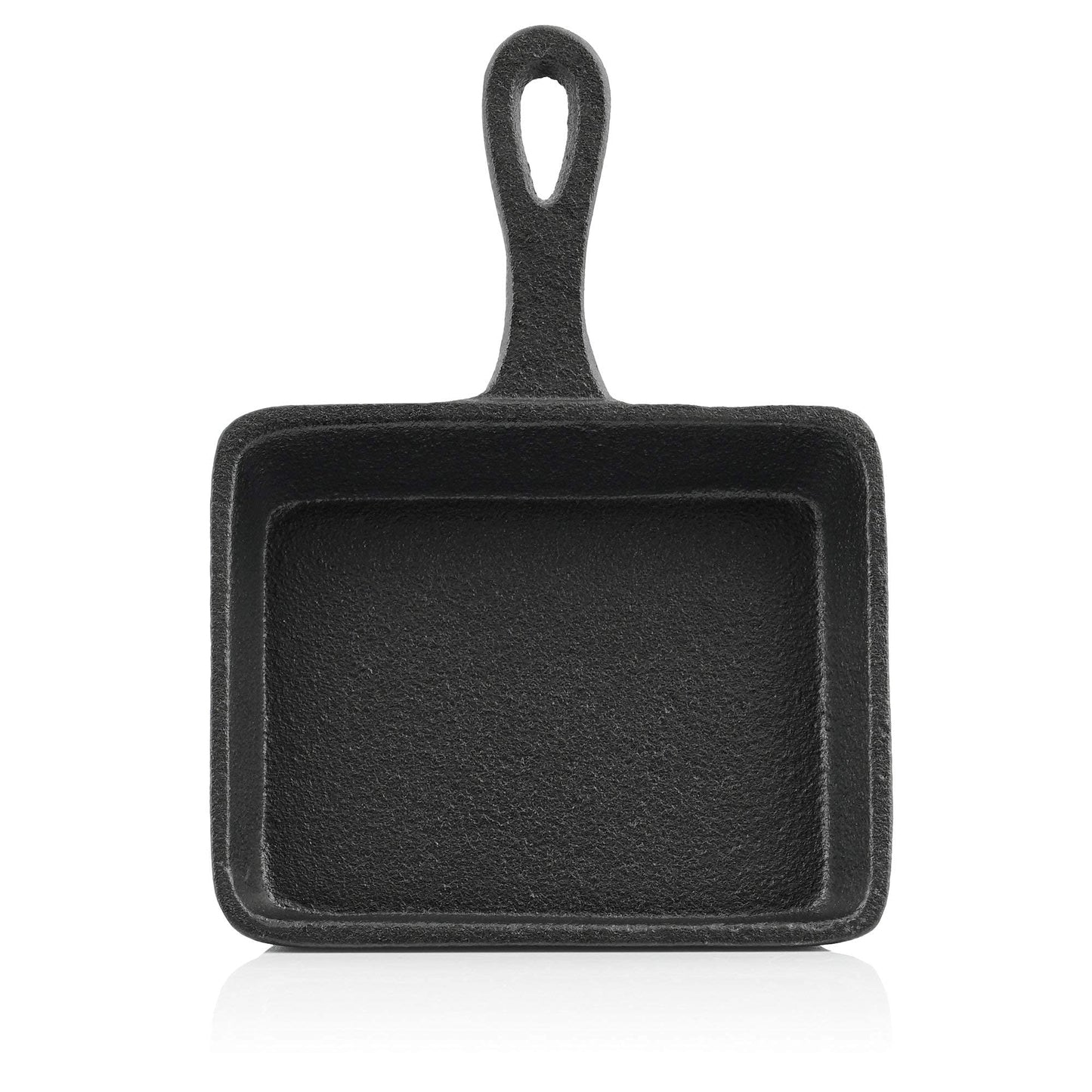 BBQ-Toro cast iron raclette pans (6 pieces) | 12.5 x 18 cm | pre-seasoned | Replacement pans for raclette, serving pans, grill accessories, cast iron pan, grill pan.