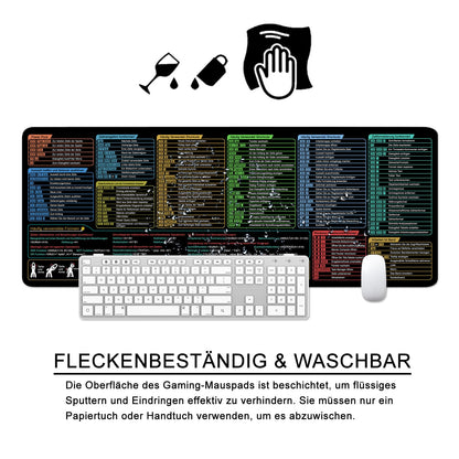 Excel mouse pad German, mouse pad Large 80x30x0.3cm Gaming mouse pad XL desk pad Large mouse pad Office accessories Desk pad (German)