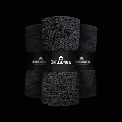 GENTLEMONKEYS Microfiber Towels Car (4 pack) • Ultra soft & absorbent double-sided drying towels • Polishing cloths for gentle & scratch-free car polishing & care • 40x40cm
