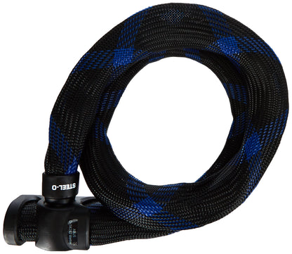 ABUS armored cable lock Ivera Steel-O-Flex 7200 - cable lock made of steel cable with armored steel sleeves 110 cm & chain lock 1500 Web - bike lock made of special steel - 4 mm round chain 60 cm Orange