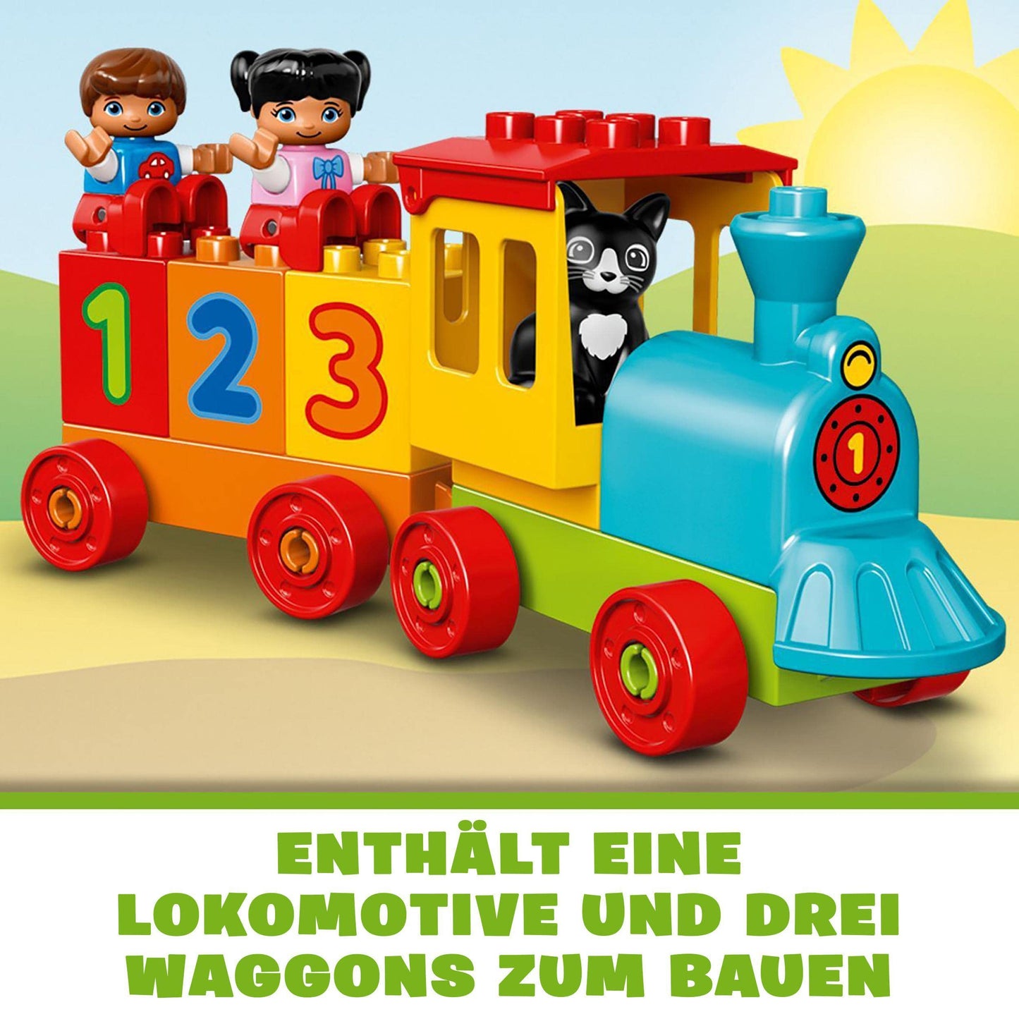 LEGO 10847 DUPLO Number Train, baby toy, train, children's toy from 1.5 years, award-winning educational toy, motor skills toy.