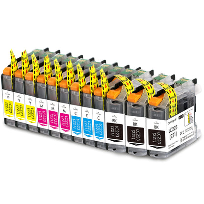 Cartridgeify LC-223 XL printer cartridges compatible with Brother LC223 LC-221 LC221 cartridges, for MFC-J4420DW J4620DW J4625DW J480DW J5320DW J5620DW J5720DW J680DW J880DW DCP-J4120DW J562DW.