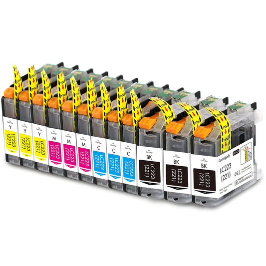 Cartridgeify LC-223 XL printer cartridges compatible with Brother LC223 LC-221 LC221 cartridges, for MFC-J4420DW J4620DW J4625DW J480DW J5320DW J5620DW J5720DW J680DW J880DW DCP-J4120DW J562DW.