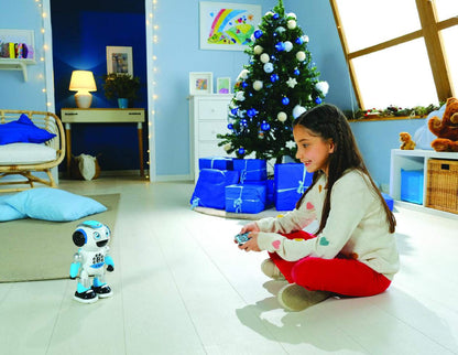 Lexibook - Powerman Advance - Remote-controlled Robot, Interactive and Educational Toy for Kids Walks, Dances, Plays Music, Makes and Tells Stories, STEM Programmable - ROB28DE, German