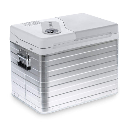 Mobicool Q40 AC/DC - Portable Electric Aluminum Cooler, 39 liters, 12V and 230V for car, truck, boat, RV, and outlet, Aluminum housing
