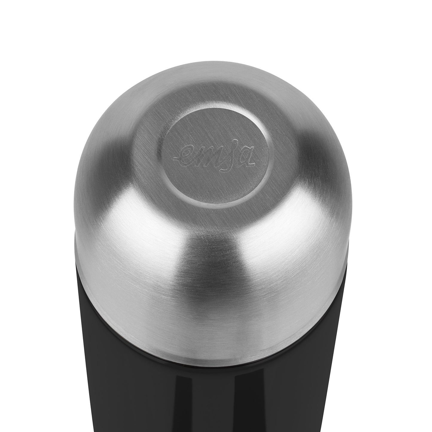 Emsa 515223 Senator Insulated Bottle, Thermos Bottle, Travel Coffee Mug, 700ml, Thermal Mug, Insulated Cup, Safe Loc Closure, Black