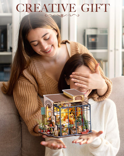 Rolife DIY wooden dollhouse kit miniature dollhouse model kits birthday gifts for teens and adults.