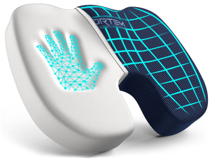 FORTEM Seat Cushion, Chair Pad, Office Chair Cushion, Memory Foam Desk Chair Pillow, Non-Slip Seat Cushion for Gaming, Car Seat Cushion, Computer Chair Cushion, Washable Cover