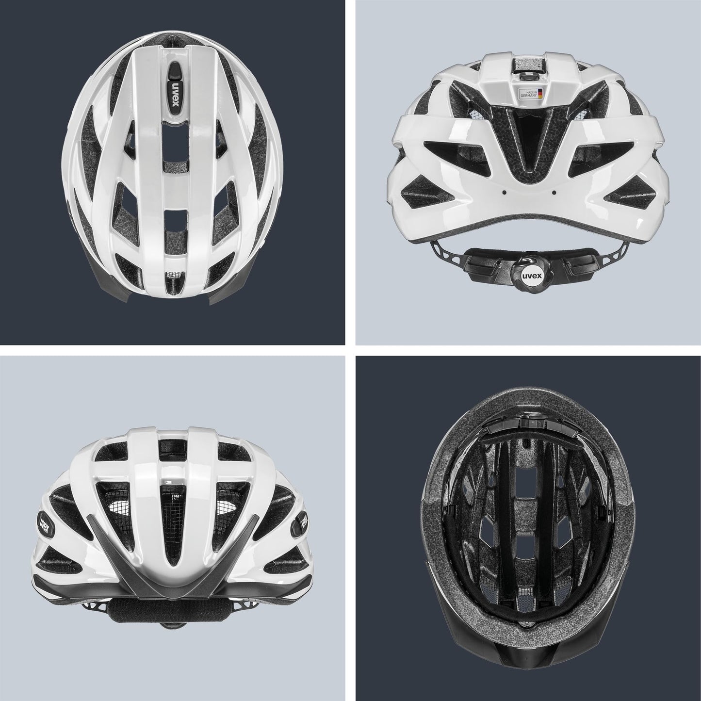 Uvex i-vo bike helmet color: white size: 52-57 cm