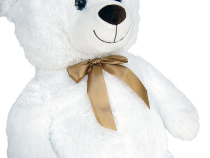Wagner 9049 - Giant XXL Teddy Bear 100 cm in White - Plush Bear Cuddly Toy Teddy White Bear