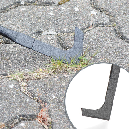 com-four® 6-piece garden tool set - garden set with double hoe, small grubber, joint scraper, hand rake, flower trowel - gardening tool for plants and gardening (6-piece garden set)