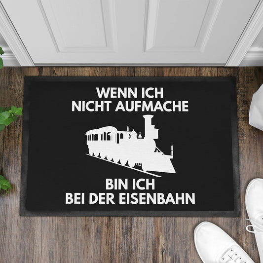 Trendation - Model Railway Doormat Gift for Train Enthusiasts Funny Quote Men's Doormat 60x40 cm