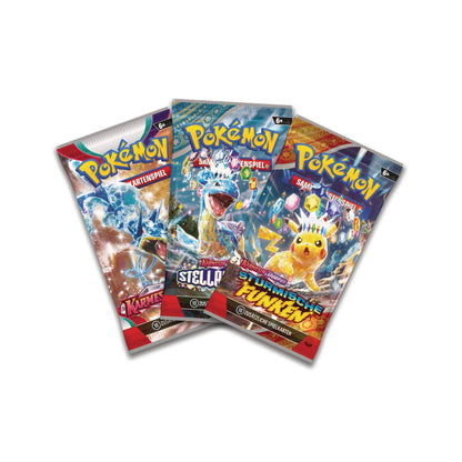 Pokémon Trading Card Game: Stack Tin Box Ogerpon - 3 booster packs & 2 sticker sheets (German version)