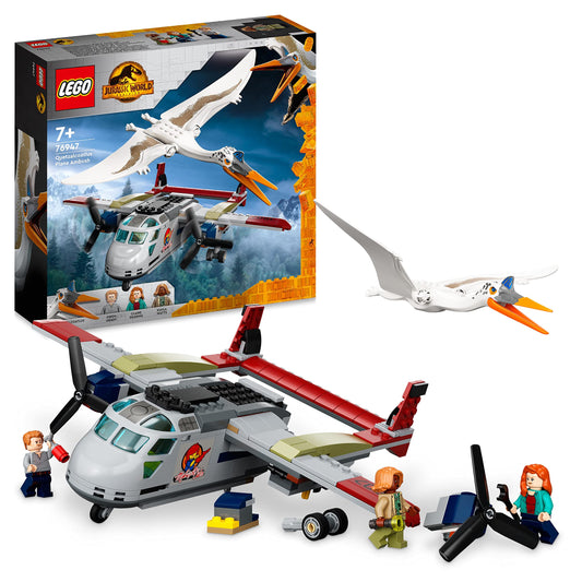 LEGO 76947 Jurassic World Quetzalcoatlus: Plane Heist, dinosaur toy with figures, gift for kids aged 7+.