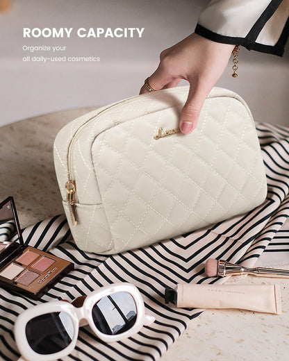 LOVEVOOK Travel Bag for Women, Weekender Sport Bag with Hospital Bag for Birth, Toiletry Bag, Shoe Compartment & Wet Pocket, Waterproof Gym Bag, Carry-on Bag for Airplane Travel, Beige