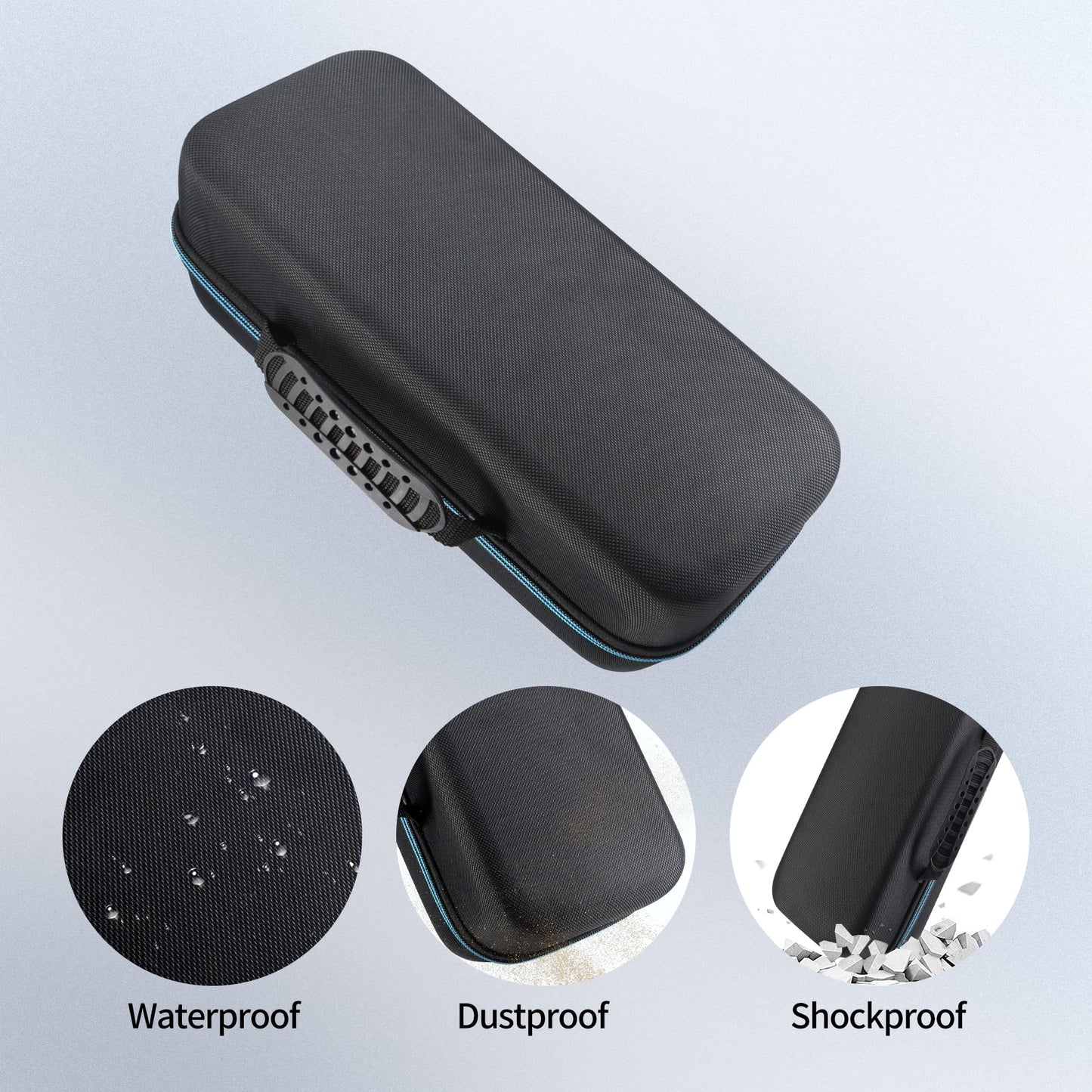 Protective case for Samsung The Freestyle projector, EVA hard shell, travel carrying case, storage bag for Samsung The Freestyle portable projector, Black.