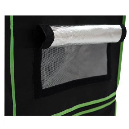 Zelsius grow tent MyHomeGrow Grow Tent | Indoor grow room | Grow cabinet Darkroom plant tent greenhouse cultivation tent (140 x 140 x 200 cm, grey)