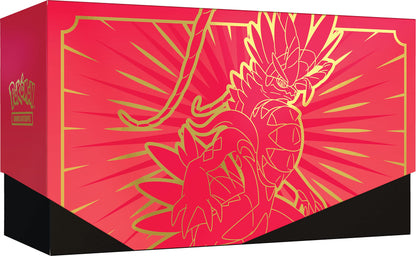 Pokémon Trading Card Game: Top Trainer Box Crimson & Purple (Coraidon) (9 booster packs & premium accessories)