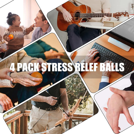 KDG Stress Ball Adult Motivational Stress Balls (6-pack) for kids and adults, stress relief balls with quotes to alleviate anxiety and anger as a gift.