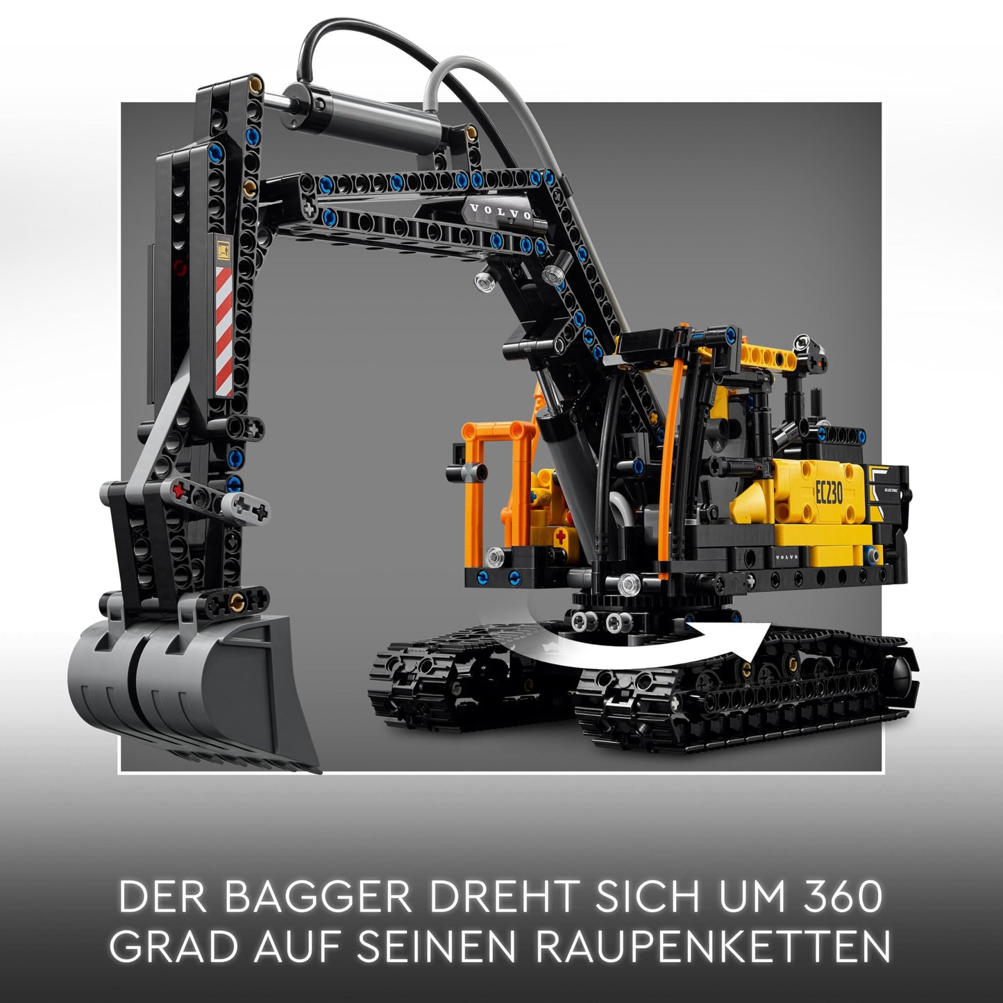 LEGO Technic Volvo FMX truck with EC230 Electric Crawler Excavator, kids toy, gift set for boys and girls aged 10+, construction vehicles toy, excavator toy set 42175
