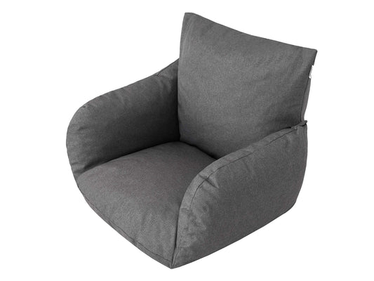 PillowPrim pillow for hanging chair outdoor - pallet cushion - for lounge fans & terrace lovers - comfort while swinging - washable, graphite, rattan-compatible