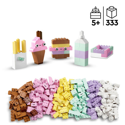 LEGO Classic Large Brick Box, Construction Toy & Classic Pastel Creative Building Set Brick Box, Construction Toy