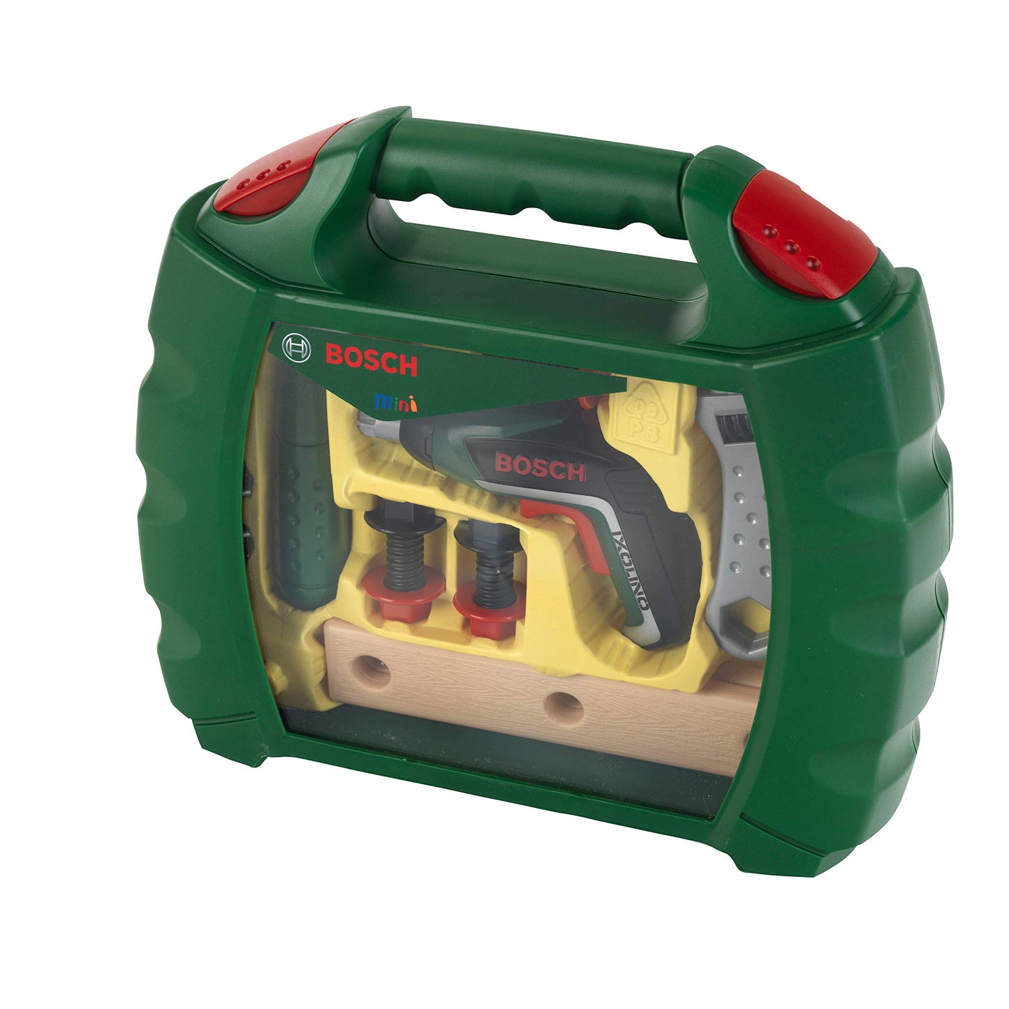 Theo Klein 8394 Bosch Ixolino Case | Comes with hammer, wrench, and more | Battery-operated Ixolino screwdriver | Measures: 26.6 cm x 32 cm x 8.8 cm | Toy for children ages 3 and up