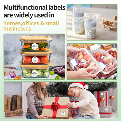 Phomemo 3 rolls multifunctional round label, 50 x 50 mm (1.96" x 1.96"), 140 labels per roll, total of 3 rolls, compatible with Phomemo M110 M200 M120 M220 M221 label printers.