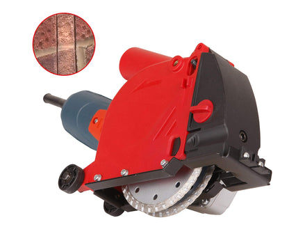 Aidelife dust extraction hood for angle grinder 125mm for wall chaser slot cutter set with 2x diamond discs 125mm