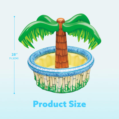 JOYIN 71cm Inflatable Palm Tree Cooler, beach-themed party decor, party supply for pool party, Hawaiian Luau party, and party.