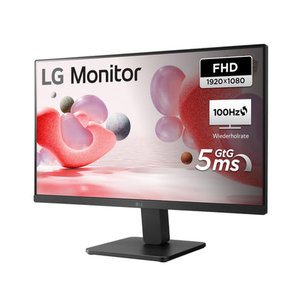 LG Full HD Monitor 24MR400-B.AEUQ - 24-inch, IPS Panel, FreeSync, VESA FDMI, 100Hz, Black