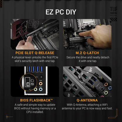 ASUS TUF Gaming B850-PLUS WiFi motherboard Socket AMD AM5 (AMD B850, ATX, PCIe 5.0, WiFi 7, 2X PCIe 4.0 M.2, Aura Sync)