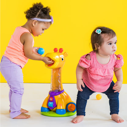 Bright Starts Spin & Giggle Giraffe Ball and Popper musical activity toy, age 12 months +